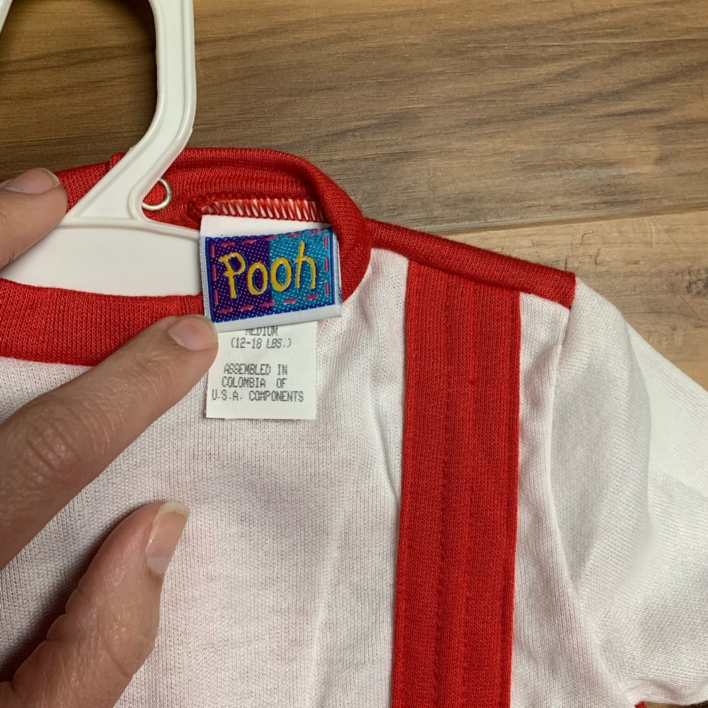 NWOT vintage 90s Disney Winnie the Pooh Christmas jumpsuit one piece - Picture 5 of 5